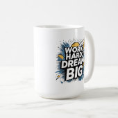 Gift for Go-Getters - Work Hard Dream Big -New Job コーヒーマグカップ (正面右)