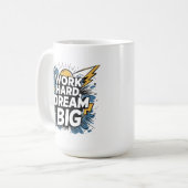Gift for Go-Getters - Work Hard Dream Big -New Job コーヒーマグカップ (正面左)
