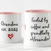 Gift For Grandma, Personalized with Name & Year マグカップ
