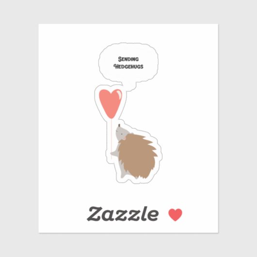 Gift for Him Valentine Animal Love Quote Art シール (シート)