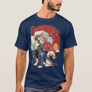Gift For Japanese Friends Family Shiba Samurai Nin Tシャツ
