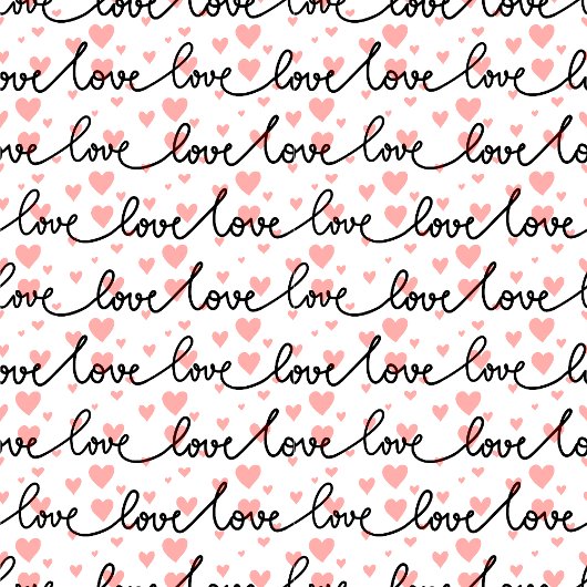 Gift for Man Love Text Pink Black Heart Tie ネクタイ