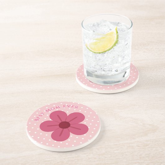 Gift For Mom,Best Mom Ever, Elegant,Simple,Trendy コースター (側面)