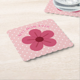 Gift For Mom,Best Mom Ever, Elegant,Simple,Trendy ペーパーコースター
