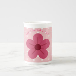 Gift For Mom,Best Mom Ever, Elegant,Simple,Trendy ボーンチャイナマグカップ