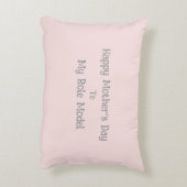 Gift For Mom,Best Mom Ever,Pink Checkered アクセントクッション (裏面(縦))