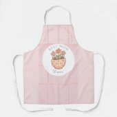 Gift For Mom,Best Mom Ever,Pink Checkered エプロン (正面)