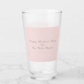 Gift For Mom,Best Mom Ever,Pink Checkered Glass タンブラーグラス (裏面)