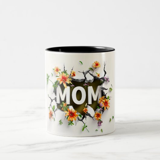 Gift for Mom for Mother's Day or Birthday Gift ツートーンマグカップ (中央)