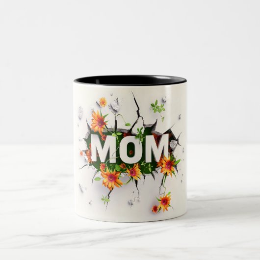 Gift for Mom for Mother's Day or Birthday Gift ツートーンマグカップ (中央)