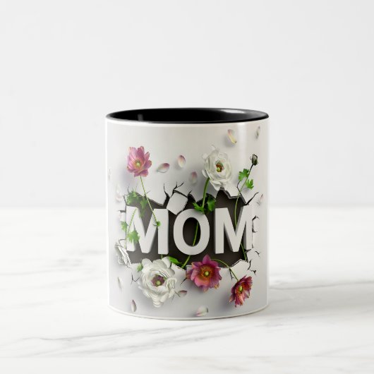 Gift for Mom for Mother's Day or Birthday Gift ツートーンマグカップ (中央)