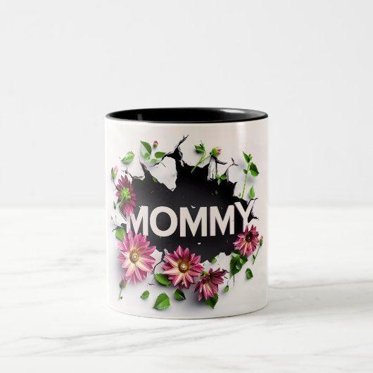Gift for Mom for Mother's Day or Birthday Gift ツートーンマグカップ (中央)