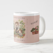 Gift for Mom, Gardening, Fun activities with Mom. ジャンボコーヒーマグカップ (正面右)