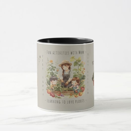 Gift for Mom, Gardening, Fun activities with Mom. マグカップ (中央)
