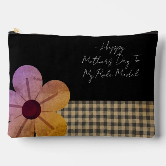 Gift For Mom, Happy Mothers Day,Flower Art アクセサリーポーチ (正面)