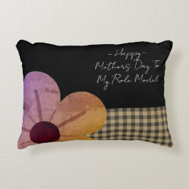 Gift For Mom, Happy Mothers Day,Flower Art アクセントクッション
