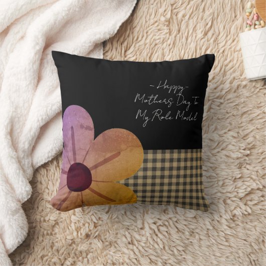 Gift For Mom, Happy Mothers Day,Flower Art クッション (ブランケット)