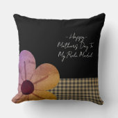 Gift For Mom, Happy Mothers Day,Flower Art クッション (正面)