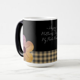 Gift For Mom, Happy Mothers Day,Flower Art モーフィングマグカップ