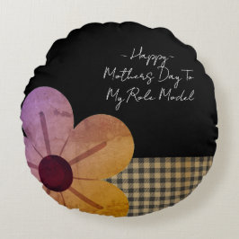 Gift For Mom, Happy Mothers Day,Flower Art ラウンドクッション