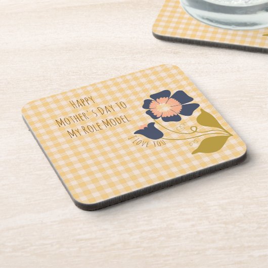 Gift For Mom,Happy Mother's Day to My Role Model コースター (左側)