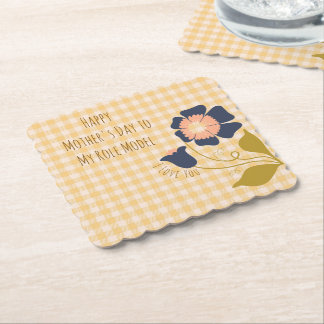 Gift For Mom,Happy Mother's Day to My Role Model ペーパーコースター