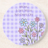 Gift for Mom, Mom Love With No Days Off,Modern コースター (正面)