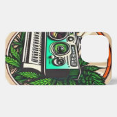 gift for music&weed lovers iPhoneケース (裏面横)