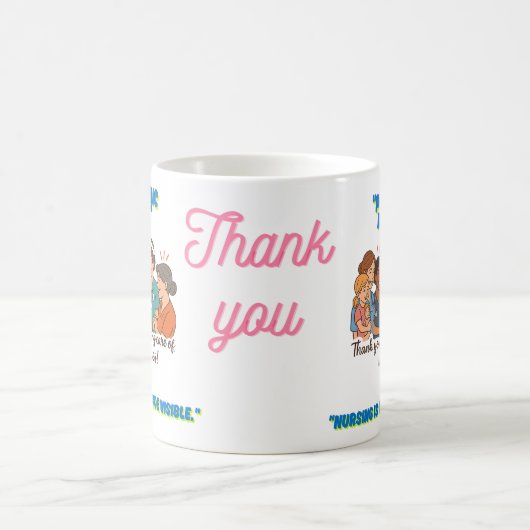 Gift for Nurses Week Mug コーヒーマグカップ (中央)