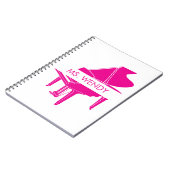 Gift for Piano Teacher Grand Piano ノートブック (左側)