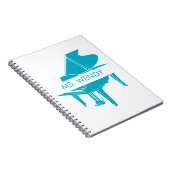 Gift for Piano Teacher Grand Piano ノートブック (右側)