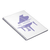 Gift for Piano Teacher Grand Piano ノートブック (右側)