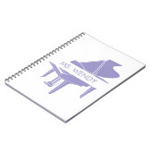 Gift for Piano Teacher Grand Piano ノートブック (左側)