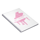 Gift for Piano Teacher Grand Piano ノートブック (右側)