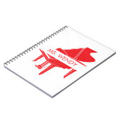 Gift for Piano Teacher Grand Piano ノートブック (左側)