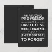 Gift For Professor, Professor Gift サンキューカード (正面/裏面)