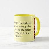 Gift for retiring organist or choir director マグカップ (正面右)
