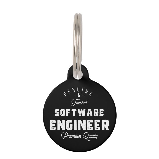 Gift for Software Engineer ペット　ネームタグ (正面)