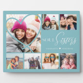 Gift For Soul Sisters 7 Photo CollageハートBFF フォトプラーク (正面)