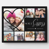 Gift For Soul Sisters 7 Photo CollageハートBFF フォトプラーク (正面)