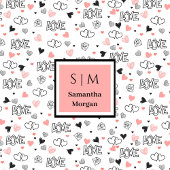 Gift for Wife Personalized Valentine Heart Blanket フリースブランケット