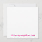 Gift from the fairy wren square greeting card カード (裏面)