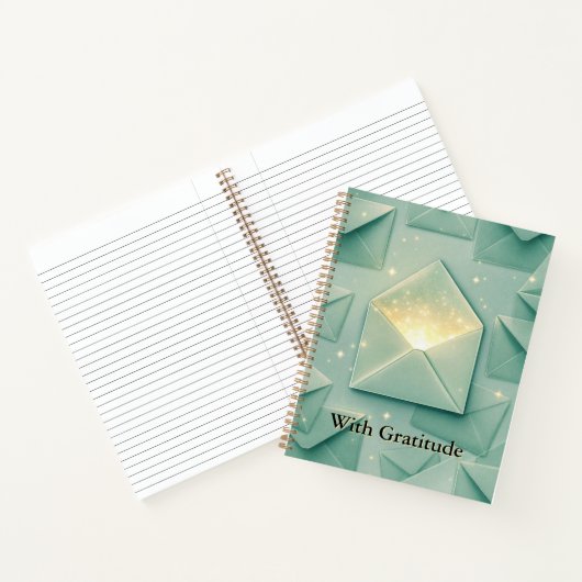 Gift & Gratitude Ledger | Elegant Envelope Design ノートブック (内部)