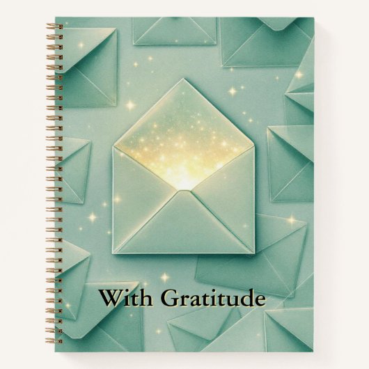 Gift & Gratitude Ledger | Elegant Envelope Design ノートブック (正面)