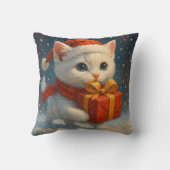 Gift - Holiday - Christmas Kitten Surprise Pillow クッション (裏面)