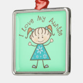 Gift I Love My叔母さんの伯母さんオーナメントの記念品 メタルオーナメント (左)