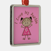 Gift I Love My叔母さんの伯母さん記念品のギフト メタルオーナメント (右)
