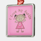 Gift I Love My叔母さんの伯母さん記念品のギフト メタルオーナメント (左)