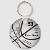 Gift Ideas for Girls Basketball Team, PERSONALIZED キーホルダー (正面)