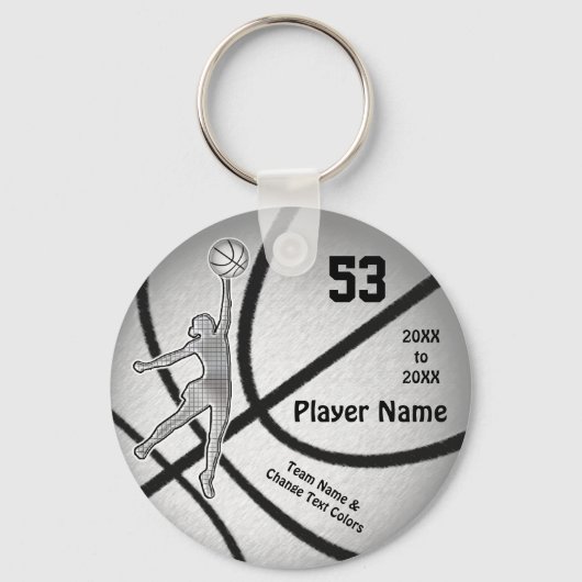 Gift Ideas for Girls Basketball Team, PERSONALIZED キーホルダー (正面)